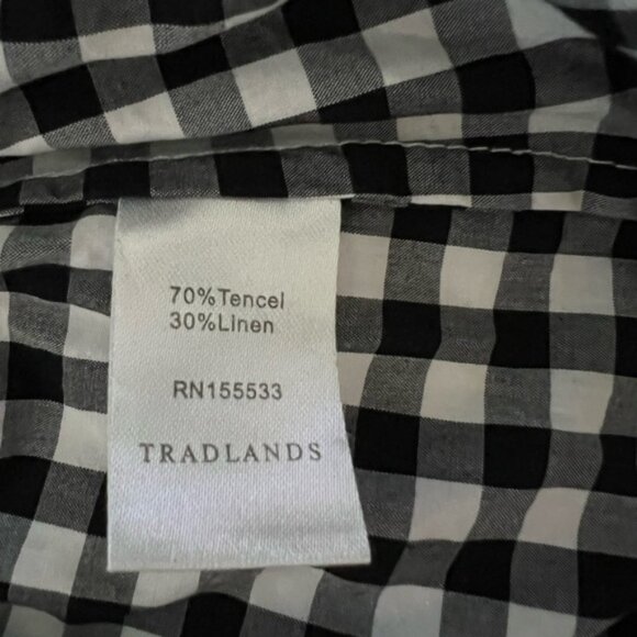 Tradlands Nico Dress in Black and White Gingham - Picture 4 of 5